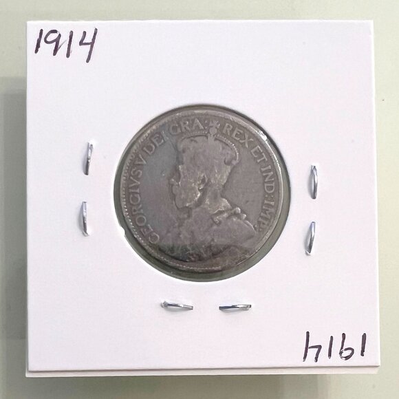 1912, 1913, 1914 & 1915 Canada Sterling Silver 4 x 25¢ Coins! - Picture 8 of 13